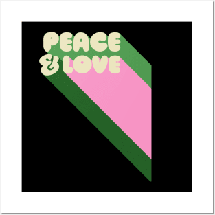 Peace and love Posters and Art